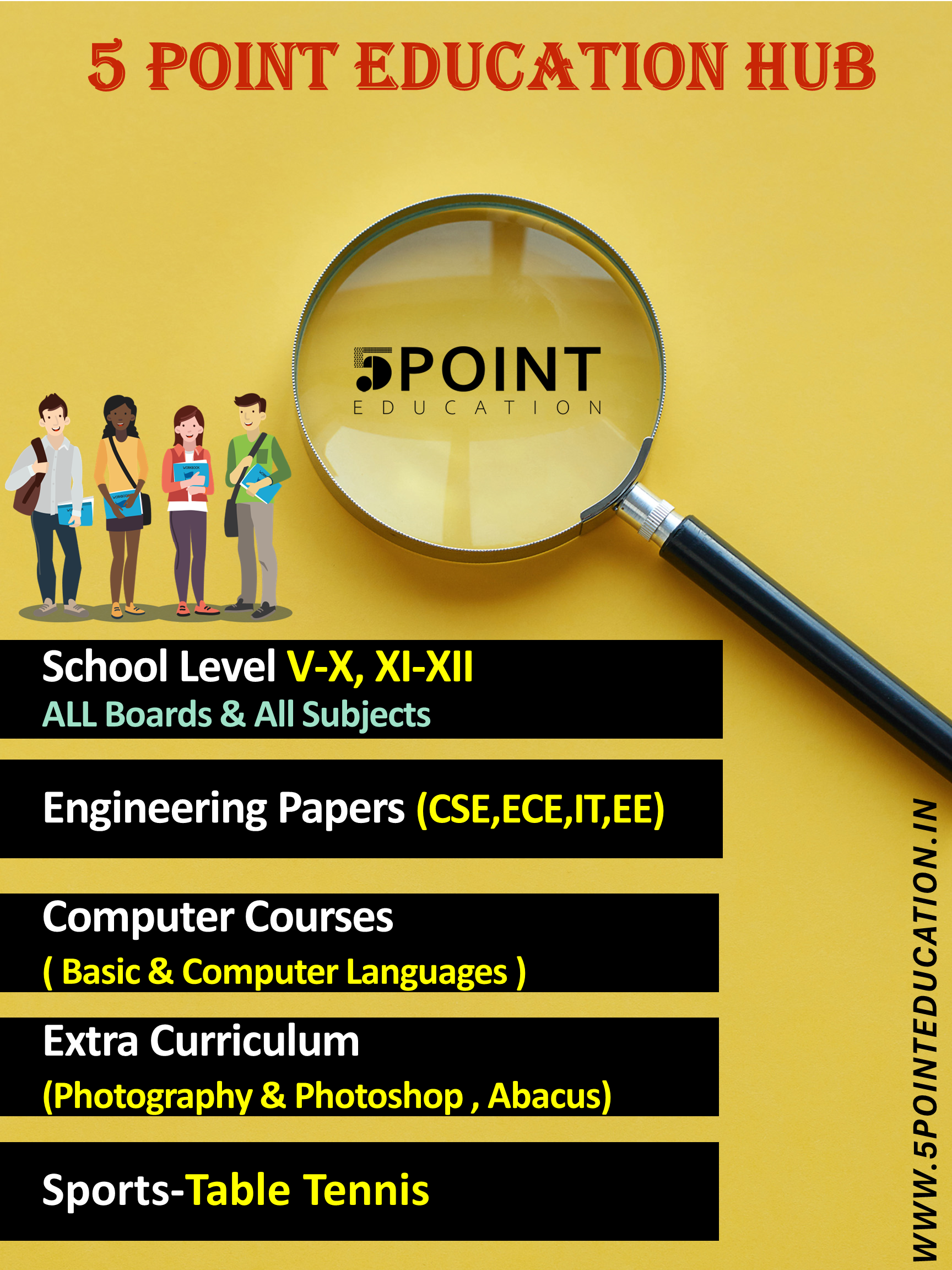 5Point Education Hub single feature